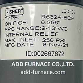 Fisher Loc105 Type: R632A-BCF